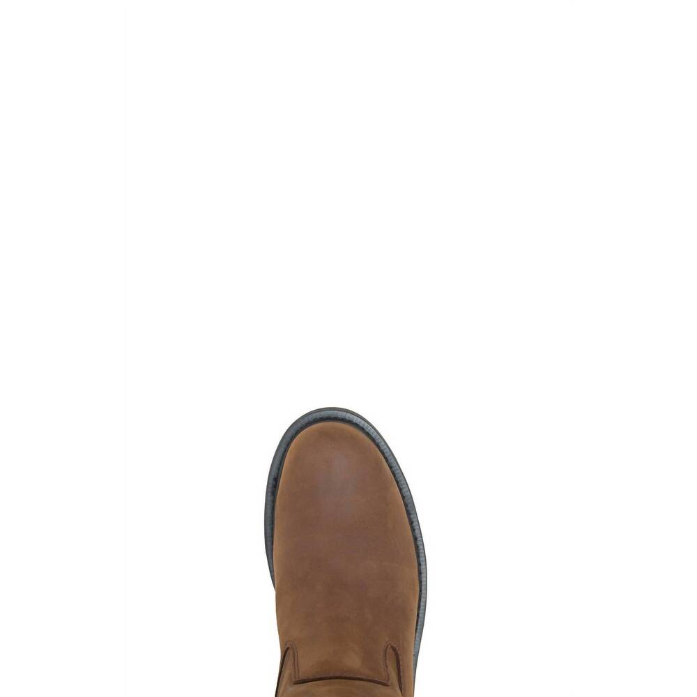 NEW WOLVERINE men's work steel toe wellington work boot - medium in brown - Picture 2 of 3